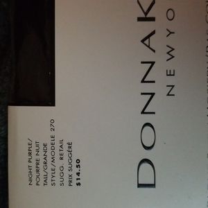 Donna Karan Opaque Satin Hosiery, Night Purple, Control Top
